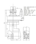 Heavy Duty HSK63A Side Milling Head With Internal Coolant And Rapid Tool Swapping For Knockout Accuracy and Badass CNC Results On Any Shop Floor Setup Today technical drawing with dimensions.