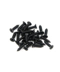 Heavy Lifter Bed Rail Fitting Kit 4 Pack Black Anti Rust Bed Frame Brackets U Shape Bunk Headboard Footboard Connectors For No Sweat Wood Frame Installation Black screws for securing bed rail brackets.