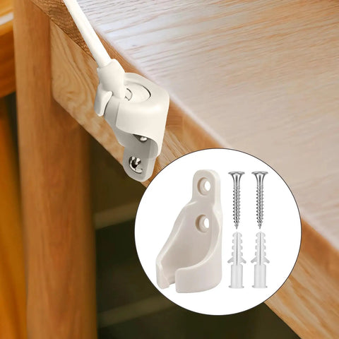 8 Pack Bungee Ball Receiver Brackets For Exterior Sun Shades And Room Roller Shades, view of installation with screws