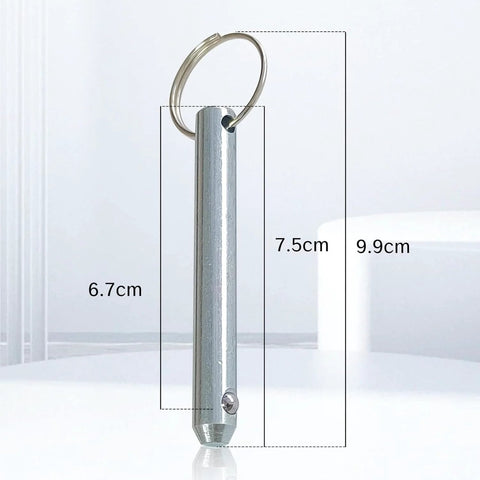 Saltwater Ready Heavy Duty Marine Hitch Pin Quick Release Detent Clip For Three Eighths Inch Clevis Pins Bimini Top Mounts And Speaker Stand Hardware Built Tough Against Boating Wear Corrosion Resistant Three Inch Total Length Two Point Four Inch Usable