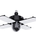 Smart Garage Ceiling Light With Camera And WiFi Security, 12,000 Lumens Dimmable LED, E26 Base in open wing design
