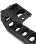 25x50Mm Inner Height And Width Drag Chain Cable Carrier Bridge Type For DIYers And Makers, 39.3 Inch Length Black PA66 Nylon