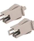 Two gray plastic Lawn Mower Interlock Switch Kit 2 Pack No Fuss Safety Limit Switch Replaces 153664 22182 176138.