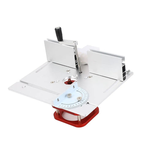 Top Shelf Router Table Lift System With 51mm Stroke delivering precise height adjustments, aluminum build with sliding features.