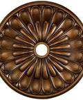 Melon Reed Ceiling Medallion 32-Inch Antique Bronze Finish Lightweight Durable Ceiling Decor For Fans And Chandeliers