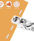 Go To Portable Manual Oval Hole Puncher For Home And Office Use Single Hole Punch With 8 Sheet Capacity In Silver Metal cutting paper