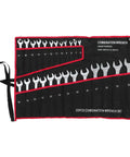 25-Piece Double Ended Wrench Set With Canvas Roll Bag In Beefy High Carbon Steel For Auto Repair, Home Maintenance, Garage Jobs, Plumbing And DIY Projects