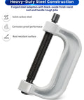 Heavy Duty Ball Joint Press Kit With U Joint Removal Tool And 4WD Adapters For Most 2WD And 4WD Cars And Light Trucks Built From Solid Carbon Steel With Anti Rust Finish featuring steel construction.