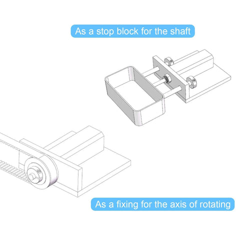 2 Pack Heavy Duty Double Split Shaft Collar Clamp On Set Screw For One And Three Eighths Inch Rod Two And A Quarter Inch OD Nine Sixteenth Inch Width 304 Stainless Steel