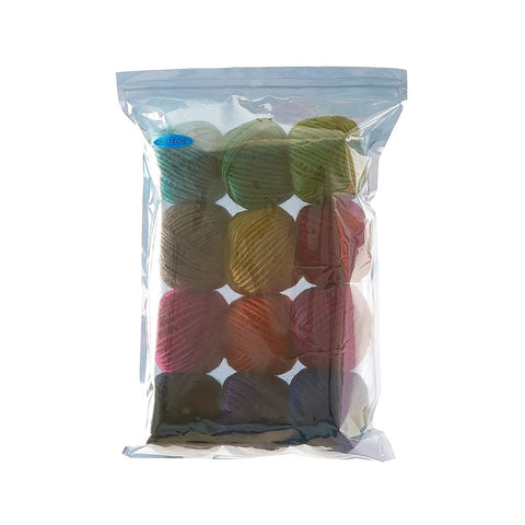 12 Dope Rolls Of Colorful Natural Jute String 2Mm 3 Ply Craft Twine Set in a clear package for artsy projects and crafts