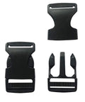 1 Inch Heavy Duty Dual Adjustable Side Release Buckles For Webbing, Flat Profile Polypropylene Quick Release Buckles, 20 Pack Built To Last
