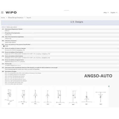 Car Radar Calibration Kit With 5.3 Inch Corner Reflector And 0 To 30 Cm Scale Stand Plumb Bob Center Line Transfer For Fast Pro Grade Accurate Vehicle Calibration And No Guesswork, WIPO patent page