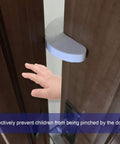 Six Pack Soft Foam Door Stopper Guard for kids and pets preventing finger pinch injuries with a soft foam guard on door