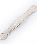 Ivory White Cabinet Hardware Pulls 5 Pack, 3 Inch Hole Centers, 5 Inch Overall Length, Zinc Alloy, Subtle Yellow Tint