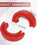 Product dimension of Front Tow Hook Covers For Silverado 1500 And GMC Sierra 1500 Red Silicone Hitch Covers 2 Pack