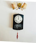 Two Piece Vintage Old School Cuckoo Clock Pendulum Hammer Replacement Decorative Wooden Clock Part For Clocks Easy Fit And Low Maintenance Classic Rustic Style