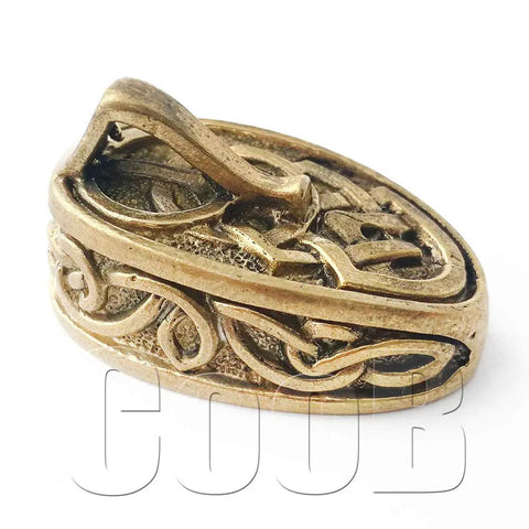 Finger Guard Bolster And Pommel Knife Handle Set For Custom Blade Making, Hand Cast Bronze Metal Accessories, Vacuum Casted Finish
