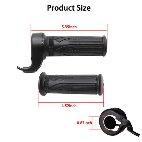 20X Full Twist Throttle For Electric Bikes And Scooters, Right Hand Grip Throttle, 24V To 72V Compatible, 180cm Wire, Fits 22.5mm Handlebars, Easy Install, Smooth Acceleration For E-Bikes And Folding E-Bikes