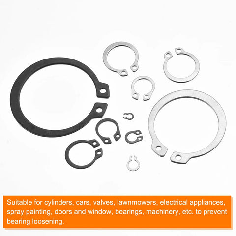 Must Have 581 Pcs External Retaining Rings Set With 21 Sizes 65Mn Carbon Steel External Circlip Snap Rings Assortment Kit