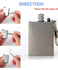 10 Pack Waterproof Permanent Fire Starters For Camping And Outdoor Survival, Forever Lighter Metal Flint Matches on keychain.