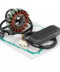 Premium Stator Voltage Rectifier G Kit For Si 800 Bs50 98 To 09 12V System For 4hp To 25hp Outboard Rigs No Relay Needed Cross 32800 12e01 32101 45c00 11483 38a00 Fits Tiller Remote Setup Runs Rock Solid For All Waters, stator coil and finned rectifier with wiring leads