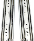 Bulletproof Heavy Duty Steel Drawer Slides And Three Section Fully Extended Rails With Secure Lock For Kitchen Cupboard Wardrobe Cabinet.
