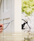2 Pack Gate Latch Cable Kit With Black Springs Adjustable Door Latch Opener For Metal Or Wooden Fences And Garden Gates