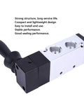 Five Port Three Position Pneumatic Manual Control Valve Easy Install With L Type Body for Air Systems 0 to 0.8 MPa