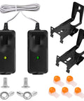 Easy Install Garage Door Safety Sensor Beams Kit With Brackets Replacement For Obstruction Detection Fits 41A5034 801CBP