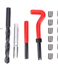 M12x1.5 Thread Insert Kit Stainless Steel 17 Piece Set with drill, tap, wrench, and 12 inserts for switchgear repair