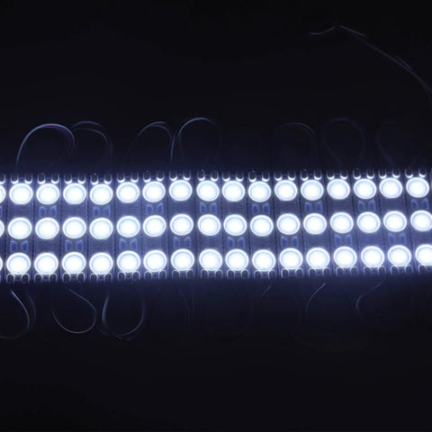 Ultra Bright 200 Pc 2835 3 LED Module White Waterproof Decorative Light For Letter Signs And Advertising Displays With Peel And Stick Tape Backing