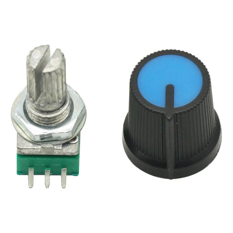 10K Potentiometer Rotary Potentiometer Kit 10 Pieces 3 Pin Linear B Type With Knobs for DIY Audio Guitar Amp Projects