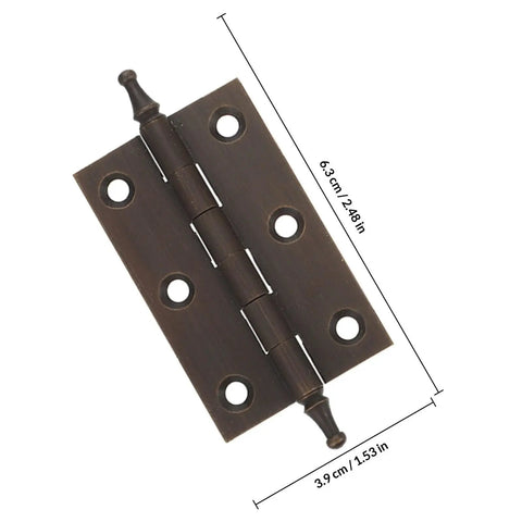 Copper Cabinet Butt Hinges for DIY Furniture and Cupboards Smooth Quiet Operation with Anti Rust Thickened Copper Vintage Style