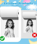 12 Roll Kids Instant Camera Thermal Paper Refill Pack For Kids Cameras BPA Free HD Thermal Paper White 112 Inches By 2.2 Inches Each Roll Easy Refill For Fun Snaps And Photo Moments, roll print comparison
