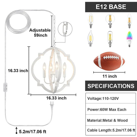 Gold Chandelier For Dining Room Six Light Modern Farmhouse Industrial Dope Hanging Pendant Fixture With Candle Shaped Stems In Brushed Gold Finish For Living Room Bedroom Foyer Or Kitchen Island Lighting
