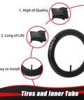 12.5x2.75 Tire and Inner Tube Set for Razor Dirt Bikes and Mini Scooters 2 Pack Fits MX350 MX400 ZR350 SX350