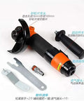 Rugged 4 Inch Pneumatic Angle Grinder And Demolition Grinding Machine Smooth Air Powered Workshop Workhorse built with textured grip and safety features.
