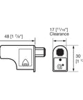 Premium Soft Close Cabinet Door Dampers 5 Pack With Nickel Plated Adjustable Hinge Buffers For Frameless And Face Frame Cabinets To Provide Real Deal Performance And Zero Fuss Smooth Operator Closing dimensions drawing with clearances.