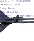 Next Level Straight Edge Guide Rail Compatible With Most Cordless Routers For Smooth Precision Cuts In All Woodworking Projects Built Different And Pro Hustle Ready, black edge guide for routers.