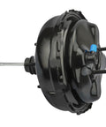 Badass Reliable Vacuum Power Brake Booster For Cadillac Escalade Chevy Silverado Gmc Sierra Trucks, side view, black metal, OEM part 19286764.