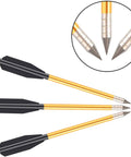Mini Crossbow Bolts 6.3 Inch Aluminum Arrows For 50-80 Lbs Pistol Crossbow, 36 Pack, with sharp steel tips close-up