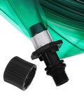 Flat Soaker Hose With Perforated Holes For Even Yard Watering Flexible PVC Low Profile Sprinkler Hose 7.5m connector detail