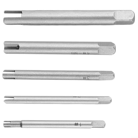 Premium Alloy Steel Tap Extractor Set 5 Pieces Metric Screw Remover Drill Tool Kit for Broken Taps M3 M5 M6 M8 M10 square head tools