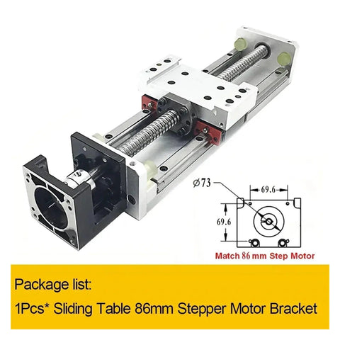 86mm Stepper Bracket For X Y Z Axis Linear Slide Stage With SFU1605 Ball Screw 1000mm And 1610 Linear Guide Pro Grade CNC Module