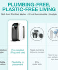 Ultra Easy Countertop Reverse Osmosis Water Filter System with 5 Stage Filtration NSF ANSI 58 Certified unit on counter