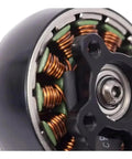 Close-up of 2809 Brushless RC Motor 1250KV/800KV with copper coils and 5mm shaft for 7 to 8 inch FPV drones.