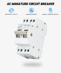 Compact Manual Transfer Switch For Home And Generator AC 110V To 240V Dual Power Drop In 2P 63A DIN Rail Mounted Changeover Switch