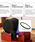 Rock Tumbler Drive Belt For Thumler's A-R1, A-R2, A-R3, A-R6, A-R12 And Model B401 Tumblers installation guide