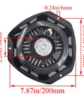 Heavy Duty Pull Start Assembly For Champion Generators 389cc 420cc 440cc 460cc 5000W 5500W 6500W 7500W 9000W Recoil Starter With Metal Shell measurement view