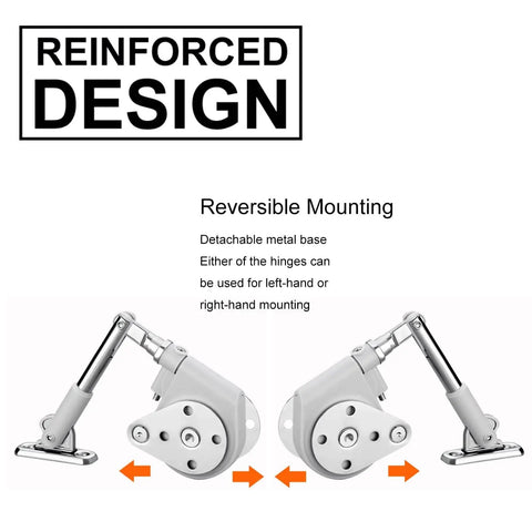 2Pack 105 Degree Soft Closing Pull Down Hinge Brackets For Downward Opening Lids And Cabinets Toy Box Hinges Soft Close